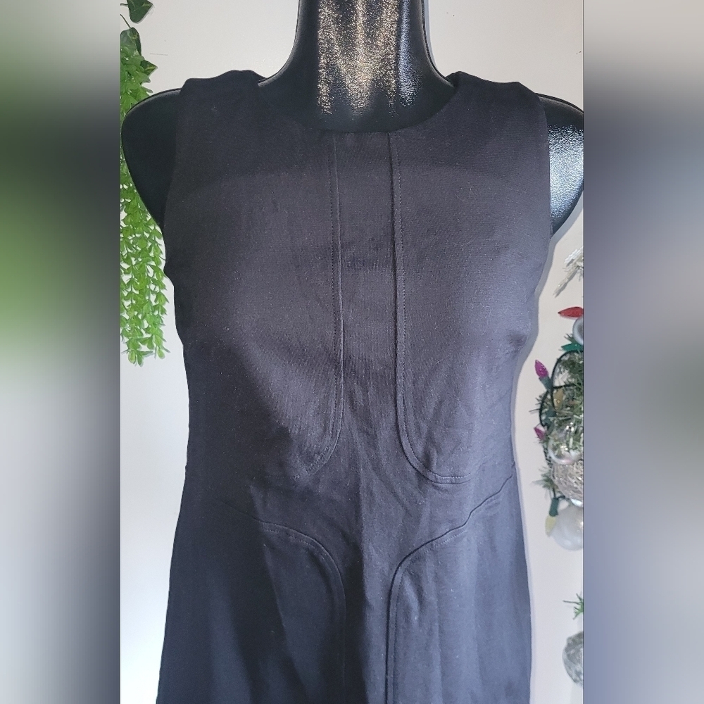 Vince Camuto Black Sleeveless Shift Dress Size 8 - Picture 3 of 8